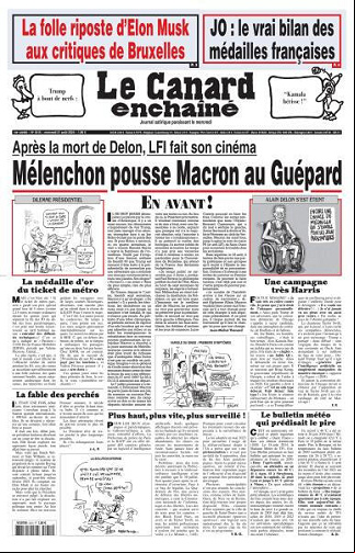 Le Canard enchaîné du 21 Août FRENCH PDF 2024