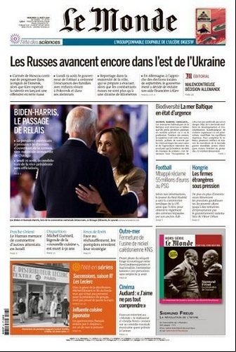 Le Monde du 21 Août FRENCH PDF 2024 FRENCH PDF 2024